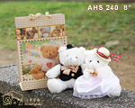 AHS240 婚紗泰迪熊 D 組 附小熊手提袋